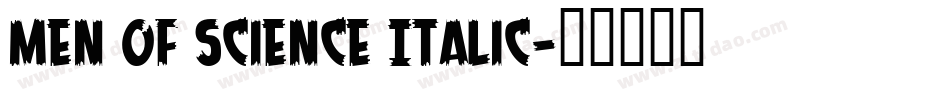 Men of Science Italic字体转换
